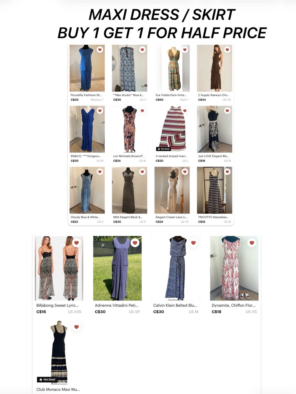 Choose from the selection above for this offer..